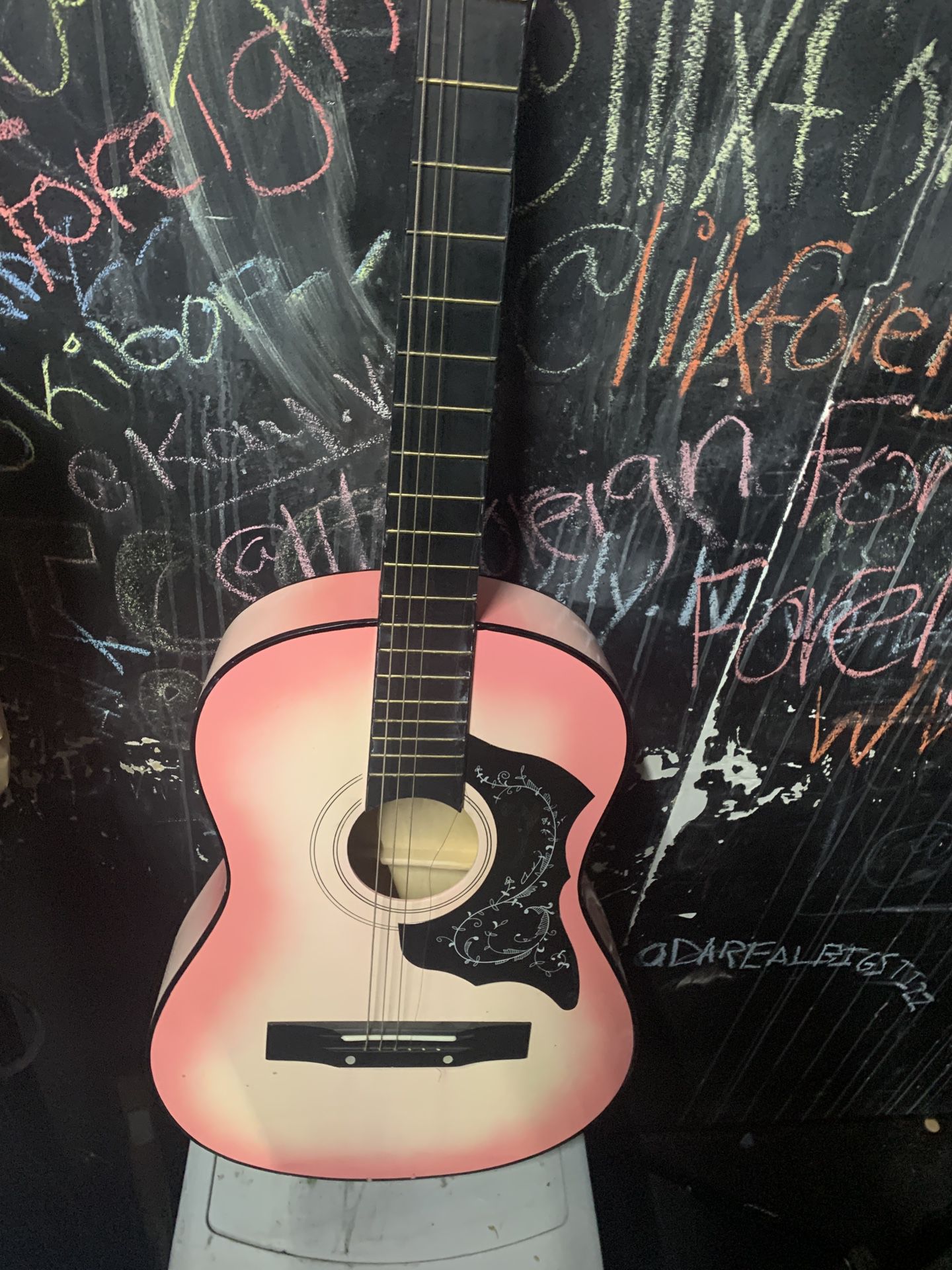 Rogue Starter Acoustic Guitar Pink with bag 🎸