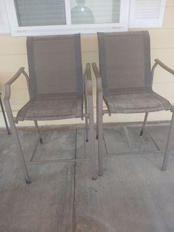 Two patio chairs