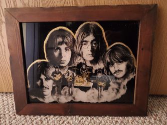Vintage 70's Beatles Carnival Glass Picture - IBM 933960