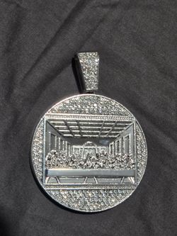silver plated last supper