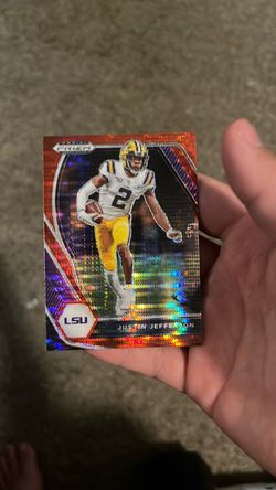 Justin Jefferson Panini Prizm Draft Picks LSU Card