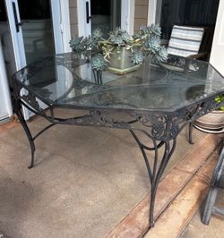 Glass Patio Table