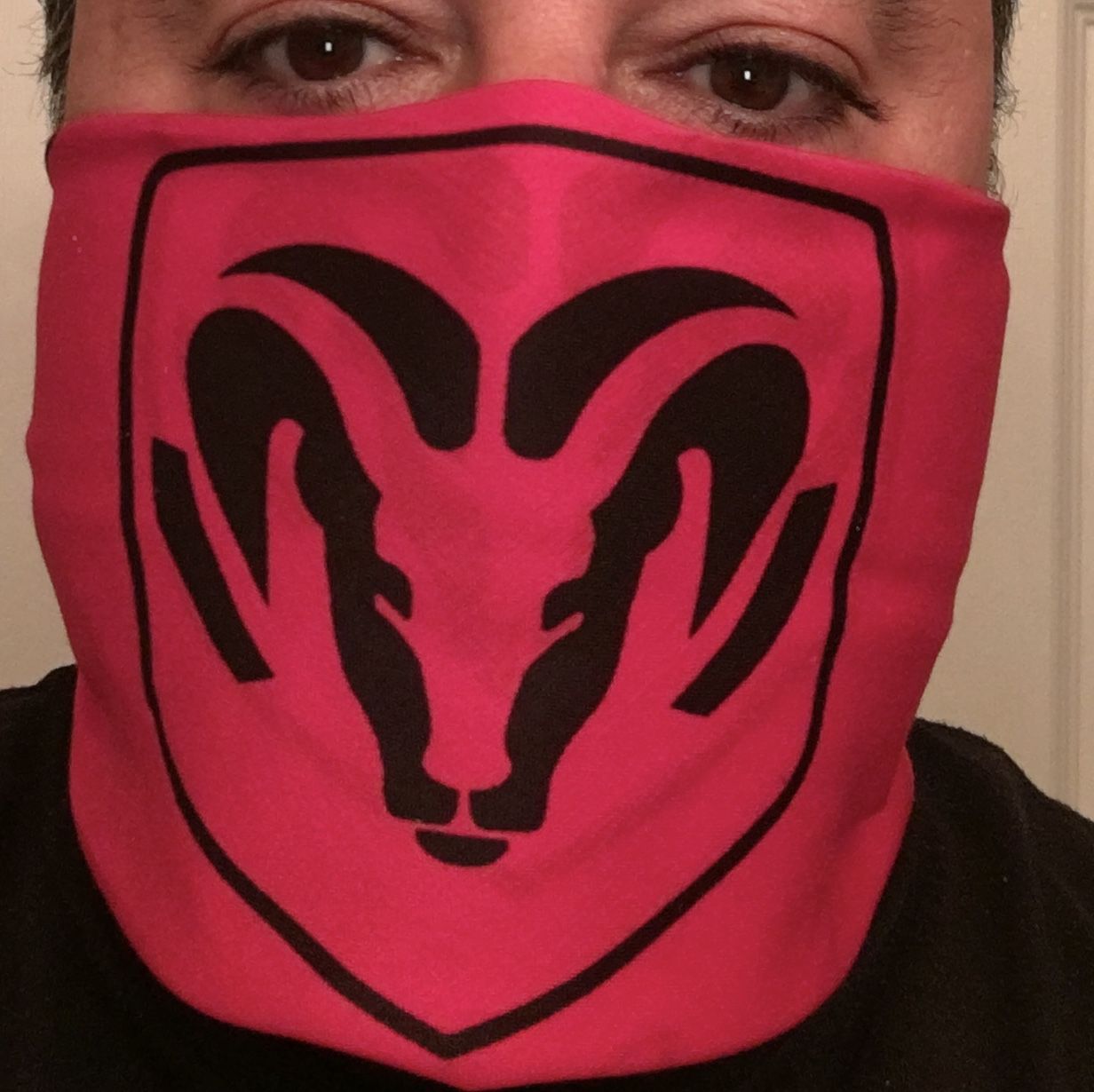 Dodge Ram Themed Fabric Face Covering/Bandana (21”x21”) **Brand New**