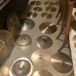 Cymbal Collection For Sale For Drum 🥁 Set Huge Selection All Kinds Crash Ride Hi Hat China Splash  All The Best Brands
