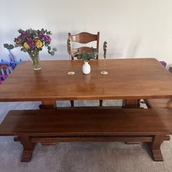 Oak Table - Dining Room