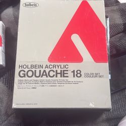 Holbein Acrylic Gouache 5+18 Color Set