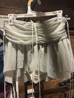 Light grey  Ruched tube shirt