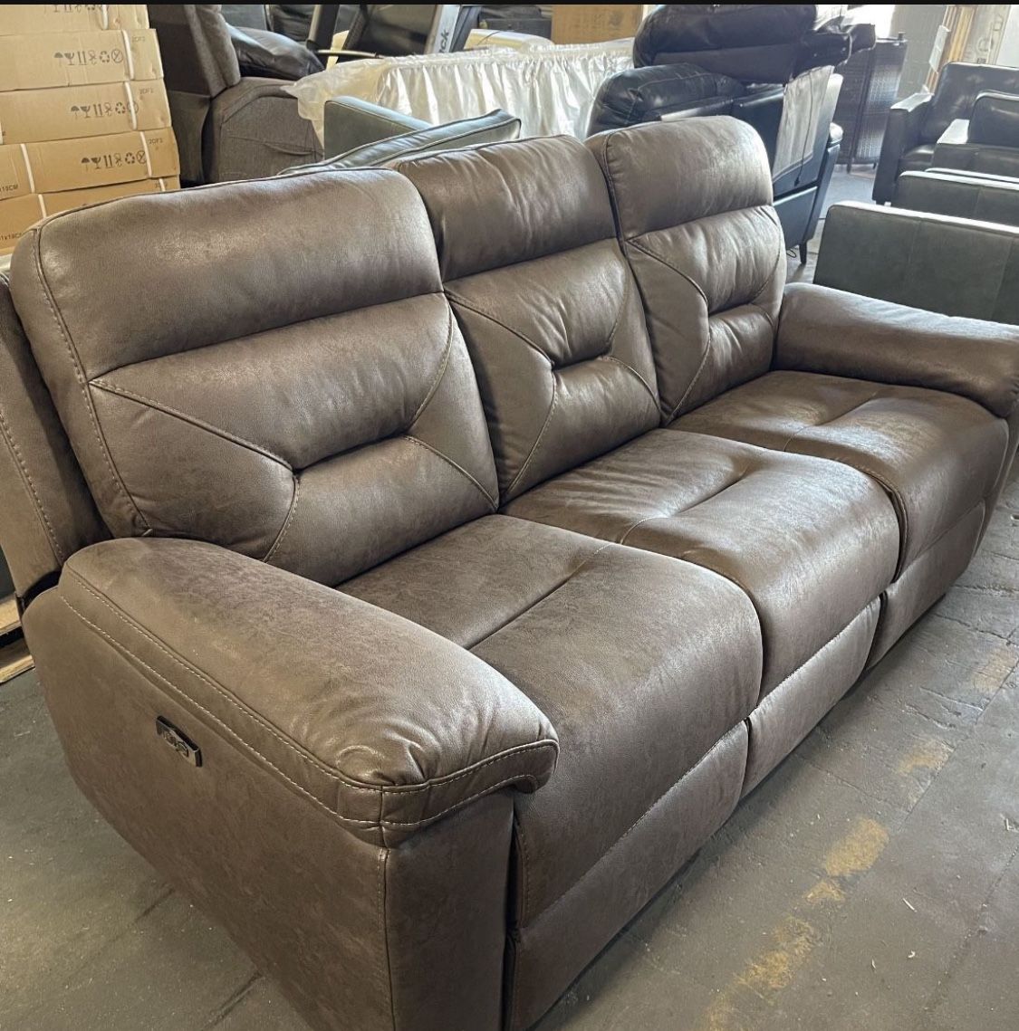 Lawton Fabric Power Sofa New! Great Price!