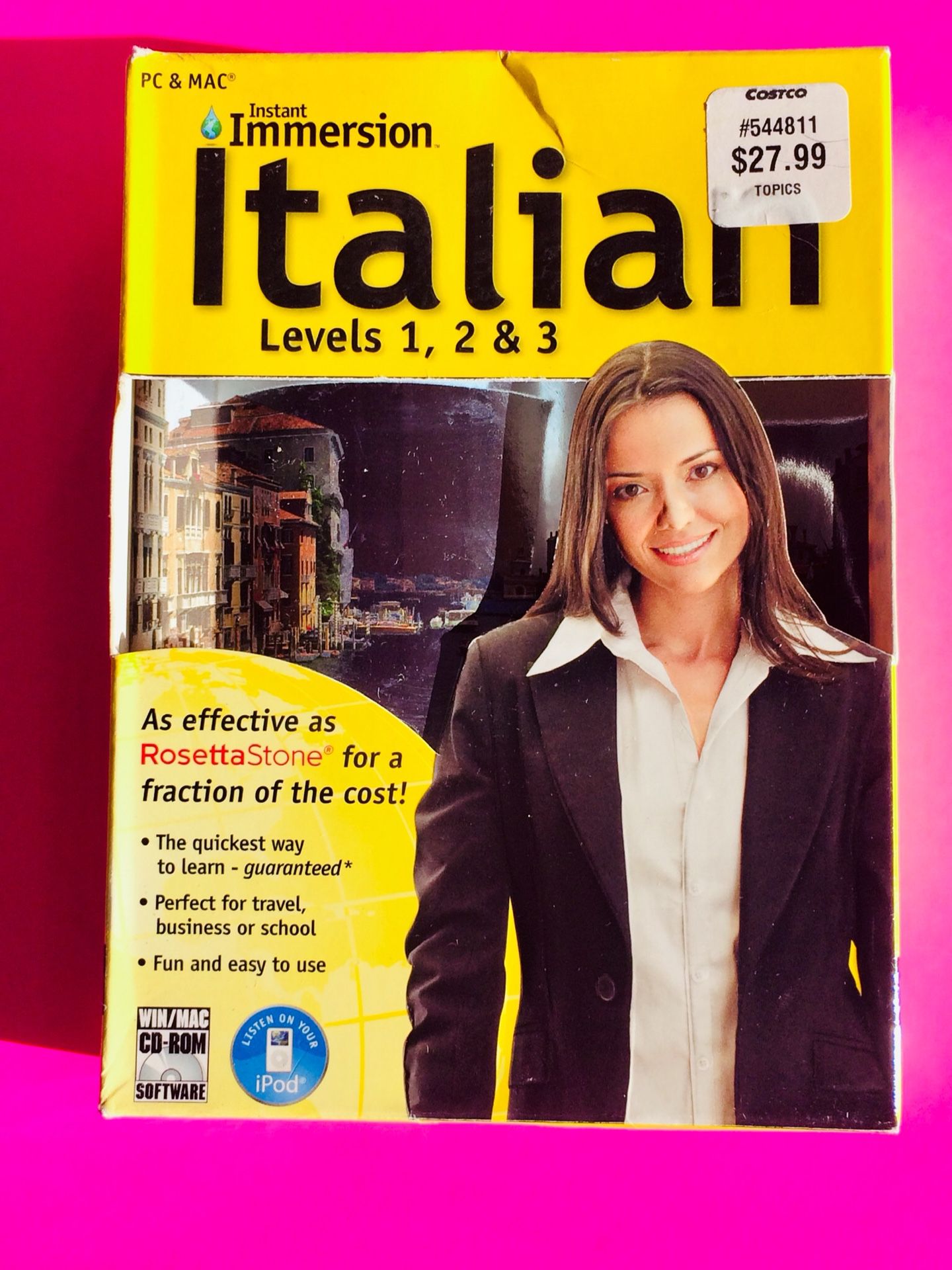 Instant Immersion Italian Levels 1,2, and 3.