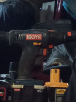 Ryobi drill with two batteries