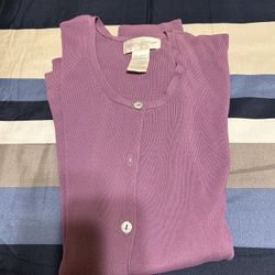 Beautiful Lavender Cardigan And Blouse