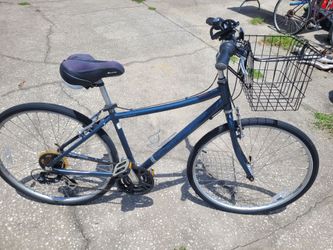 Raleigh Detour 3.5 Hybrid Bike Bicycle with 700c Tires,  19" Frame, basket, all tuned up - $70 FIRM