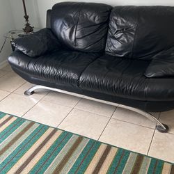 Leather Couch In Good Shaped 