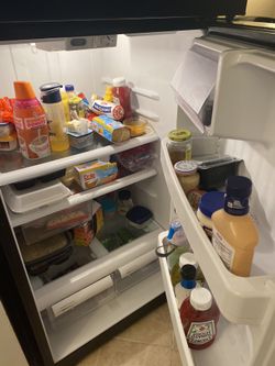 GE stove and refrigerator