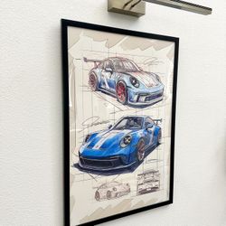 Porsche 911 GT3 Wall Art