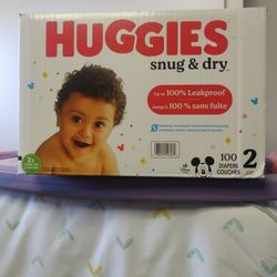 Huggies Size 2 100 Diapers 
