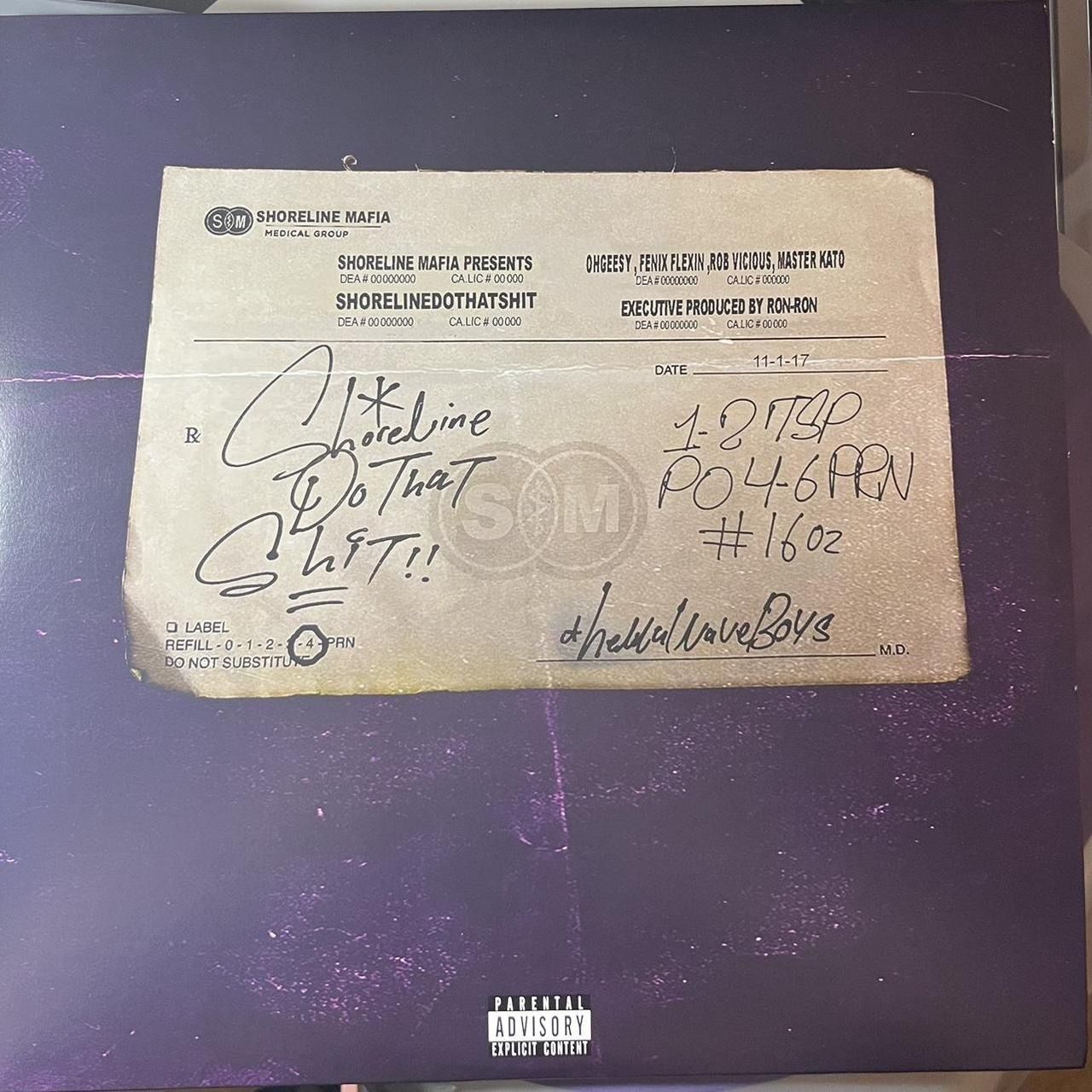 Shoreline Mafia - ShorelineDoThatShit limited purple vinyl *official pressing*