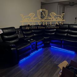 Reclining New   Features: 2 Power Recliner (1 on each end), Storage Console, USB, BT Speaker, and LED