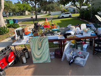 Garage sale happening now!