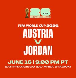 Austria vs. Jordan World Cup Tickets