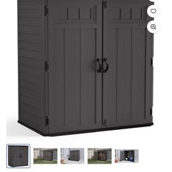 Suncast 106 Cubic ft Extra Large Vertical Outdoor Resin Storage Shed