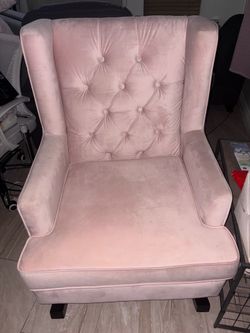 Pink rocking chair