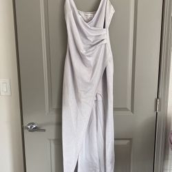 Sparkling Formal White Dress