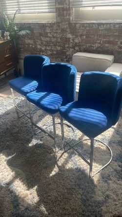 Blue Bar Stools