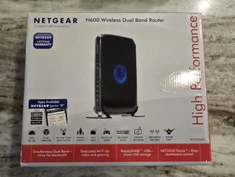 NETGEAR WNDR3400-100NAS N600 Dual Band Wi-Fi Router