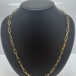 14K Paper Clip Chain.