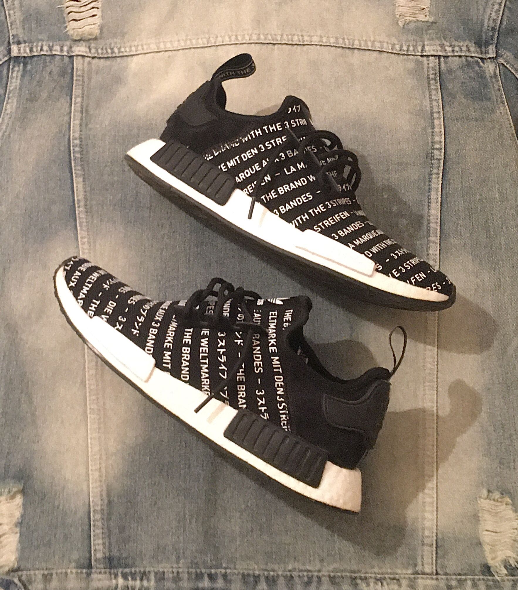 Adidas NMD R1 (Blackout): Size 9