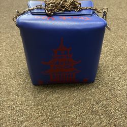 Chinese takeout box crossbody purse