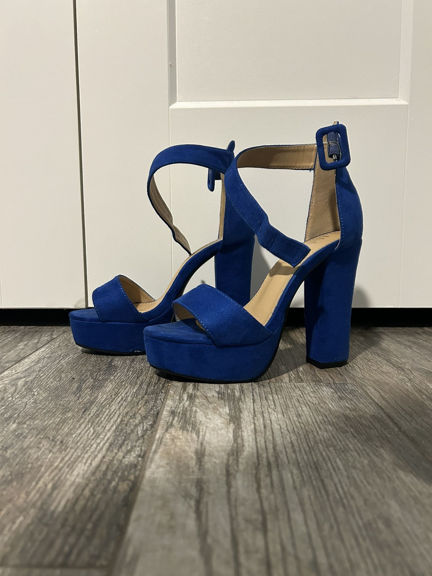 Royal blue 5in heels 