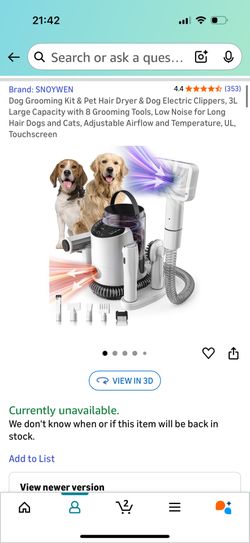 Dog Grooming Kit & Pet Hair Dryer & Dog Electric Clippers