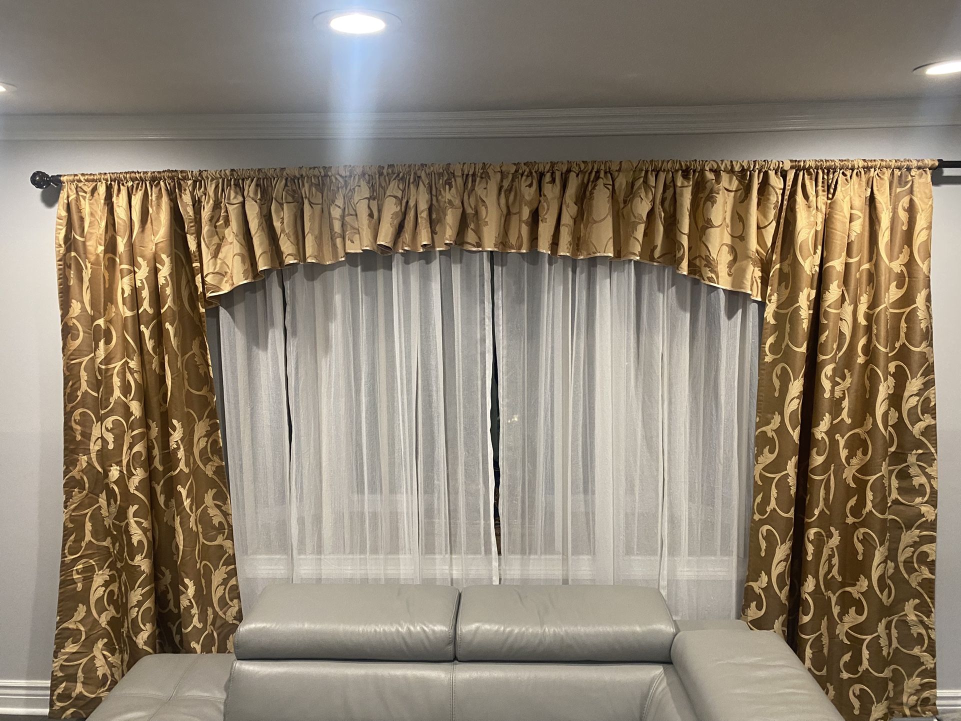 Living Room Custom Made Curtains