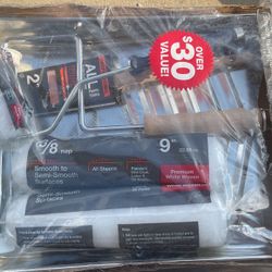 paint rollers of different sizes and more