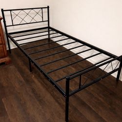 Twin Bed Frame + Twin Matress 