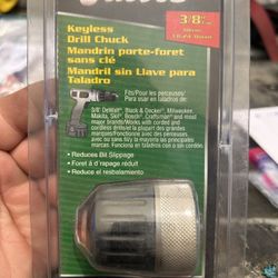 Jacobs 3/8 in. in. Keyless Drill Chuck 3/8 in. 3-Flat Shank
