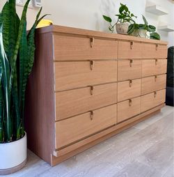Mid century modern 12 drawer dresser by Johnson Carper