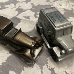 Metal Coin Banks /Wells Fargo /Lincoln Brougham