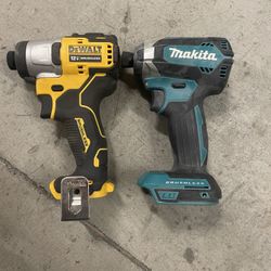 Dewalt And Makita Impact Drill
