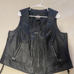 HARLEY DAVIDSON® WOMENS HORIZON LEATHER VEST JACKET 98096-06VW 