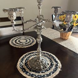 Solid Candle Holder Brass 