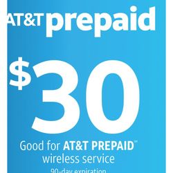 Att E Pin Number $30 Prepay