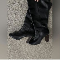 Banana Republic Black Leather Boots 