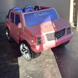 Retro Barbie Battery Operated Car For kids