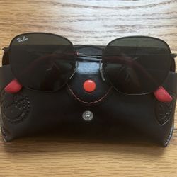 Ray-Ban Scuderia Ferrari Collection Hexagonal Flat Lenses with Red Tips