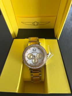Invicta women gold tone model 44705 watch - new in box
