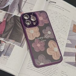 iPhone 14 Pro Max Case – Purple Floral – Excellent Condition