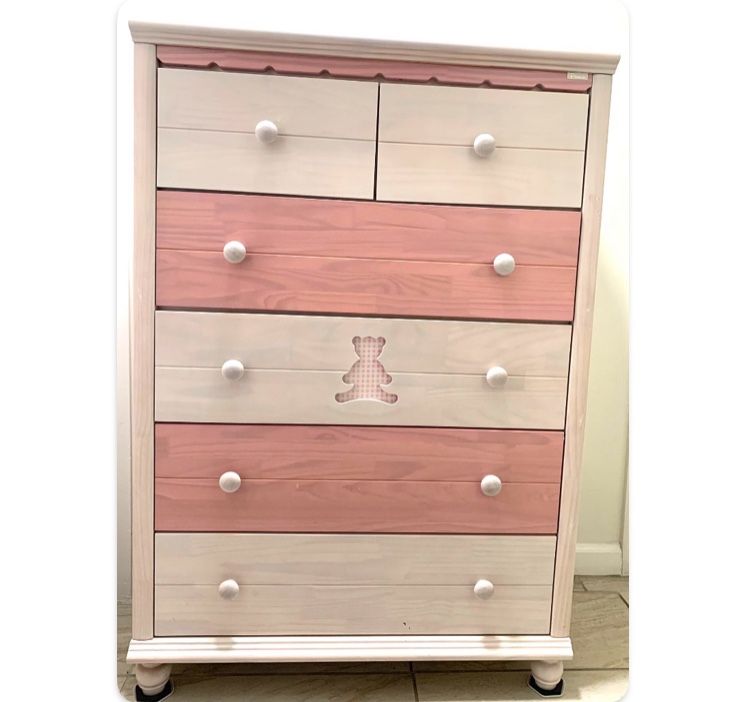 Custom Dressers Drawers Cabinets Chests Muebles Night Stands Comodas Tables Shelfs Pink White